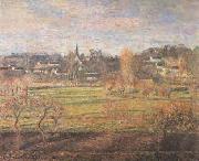 February-Sunrise-Bagincourt Camille Pissarro